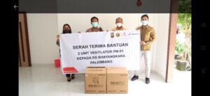 Sinergi Penanggulangan Covid 19, SKK Migas, Pertamina EP dan Polda Sumsel Tambah Ventilator Karya Anak Bangsa di RS Bhayangkara Palembang