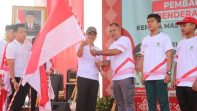 Semarakan HUT RI Ke 78, Pemprov Sumsel Launching  Gerakan Pembagian 10 Juta Bendera Merah Putih 