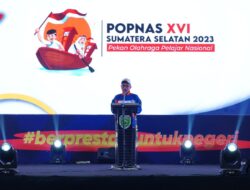 Sukses Jadi Tuan Rumah POPNAS XVI 2023,  Sumsel Berhasil Masuk 6 Besar Perolehan Mendali