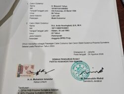 PKB Dukung Pasangan Matahati, Menggenapi 8 Parpol Lainnya