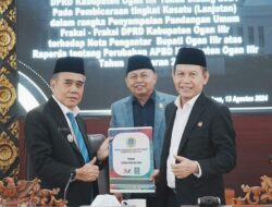 DPRD Ogan Ilir Gelar Rapat Paripurna Penyampaian Pandangan Umum Fraksi Atas Raperda Perubahan APBD 2024