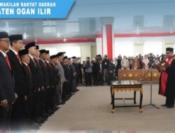 DPRD Ogan Ilir Gelar Rapat Paripurna XIV Tahun Sidang  Pengucapan Sumpah/Janji Anggota DPRD Kabupaten Ogan Ilir Masa Jabatan 2024-2029